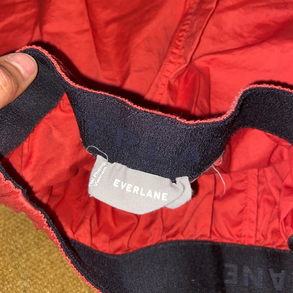 Everlane Red Cotton Canvas Short XXS - Picture 6 of 6